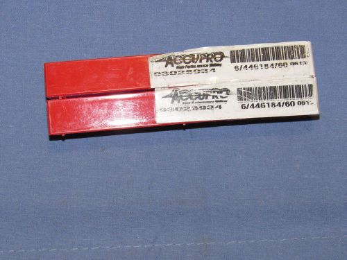 Brand new  ACCUPRO  Carbide Bull End mills  3/16 x 1&#034;loc .060 CR DIA.