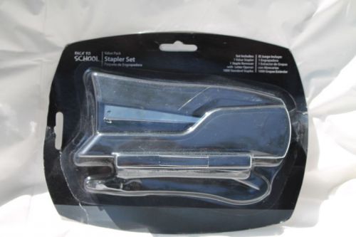 Back to School Office Stapler Set Black Stapler Stapler Remover staples NEW Desk