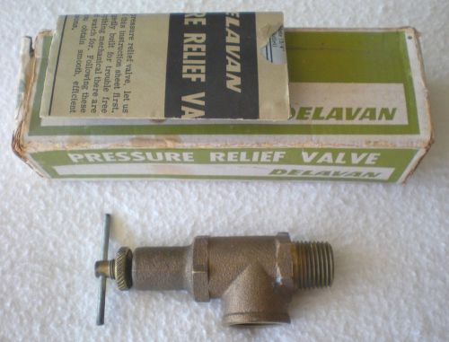 Delavan model 2578 1/2&#034;npt 300psi brass pressure relief valve - nos for sale