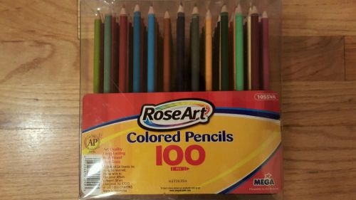 Roseart Colored Pencils w/ Display Pack with holder, 98 pencils remain in Set