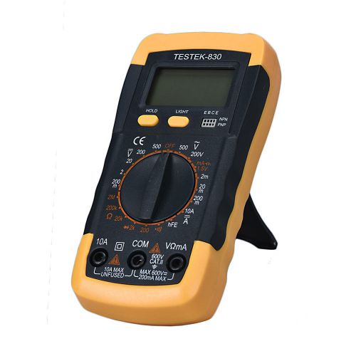 4 Colors LCD Digital Multimeter Ammeter Voltmeter Ohmmeter Capacitance Tester