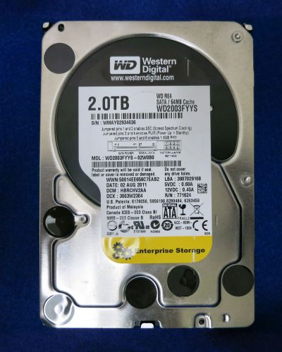 PARTS/REPAIR PCB ONLY Western Digital/WD 2TB 3.5&#039;&#039; SATA Hard Drive WD2003FYYS