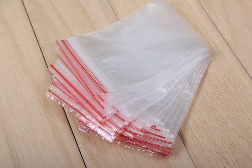 500 PCS 7*10CM PE Bayonet Type Valve Bag/Packaging Plastic Bags NEW