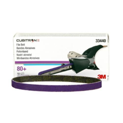 3m 33440 3/8&#034; X 13&#034; Cubitron Ii 80g Air Sander File Belt 10pk