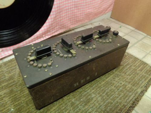 ESTATE* VINTAGE TEST EQUIPMENT GENERAL RADIO CO DECADE RESISTANCE BOX TYPE 102-J