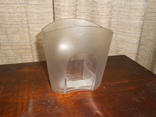 Staples Clear 3 partition Jumbo Pencil Pen cup Large Plastic Desk Organizer