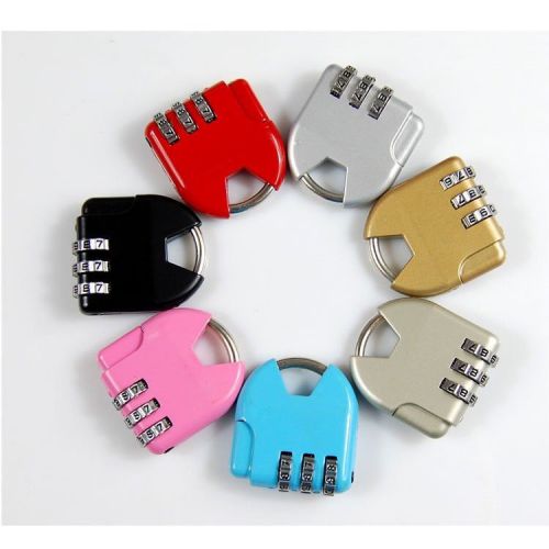 Dial Digit Combination Suitcase Luggage Password Code Lock Padlock 7 pieces