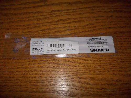 Hakko T15-D24 - T15 Series Soldering Tip - Chisel - 2.4 mm x 10 mm