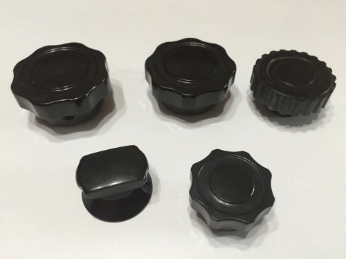 5 PCS Vintage Bakelite Control Knobs.for Radio, Amps Etc.