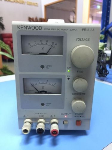 Kenwood regulated dc power supply pr18-3a for sale