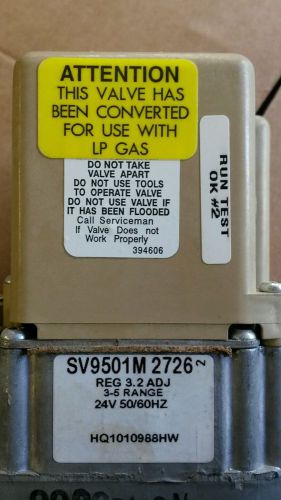 Honeywell SV9501M2726  Gas Valve SV9501M 2726 HQ1010988HW lp gas with needed sw