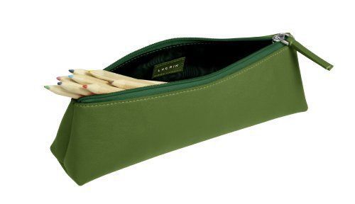 NEW LUCRIN-Pencil case - Smooth cow - Leather  Light Green