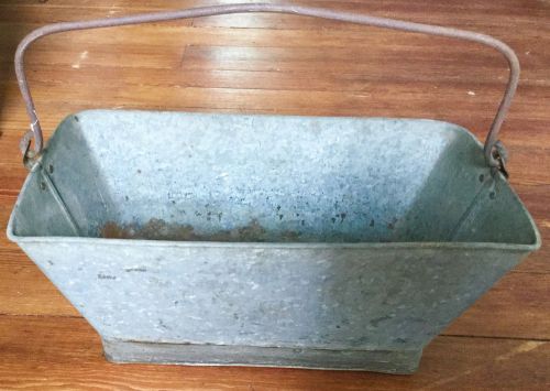 Vintage PRR Pennsylvania Railroad Galvanized Steel Industrial Bin Wash Tub #3