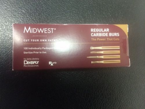 Dental Midwest Carbide Burs RA 2 (100 burs) in a box 385104