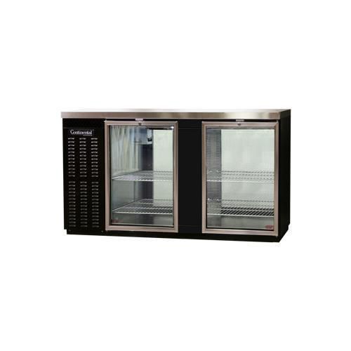 Continental refrigerator bbc69s-gd-pt back bar cabinet, refrigerated for sale