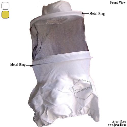 Jawadis adult white sheriff style beekeeping veil vest beekeeper farmer bee veil for sale