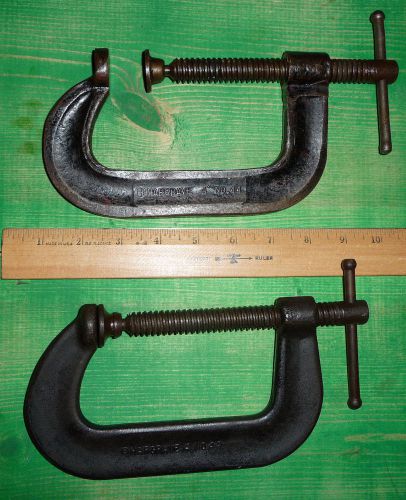 2 vintage hargrave / cincinatti tool co. 4 no. 44 c-clamps for sale