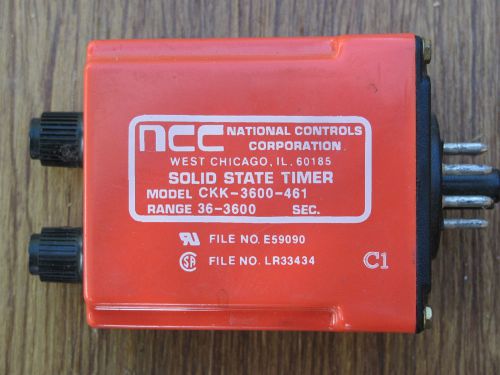 NCC SOLID STATE TIMER CKK-3600-461 USED