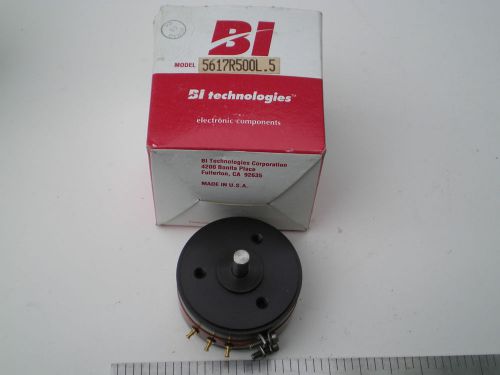 Bii TECHNOLOGIES 500 OHM  10 TURN PRECISION POTENTIOMETER 5617R500L.5  NIB