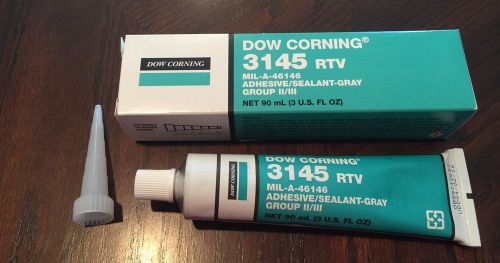 Dow Corning 3145 RTV Silicone Adhesive 3 oz Tube New Unopened Mil-A-46146