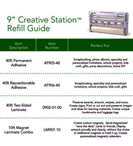 Xyron Laminate/Magnet Refill Cartridge for the XRN900 9-inch Creative Station