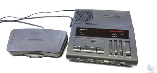 Sony bm-8705t transcriber dictation machine pedal &amp; adapter for sale