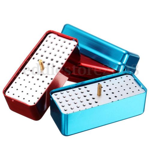 72 Holes Autoclave Sterilizer Case Dental Aluminium Endo Files Holder Box New