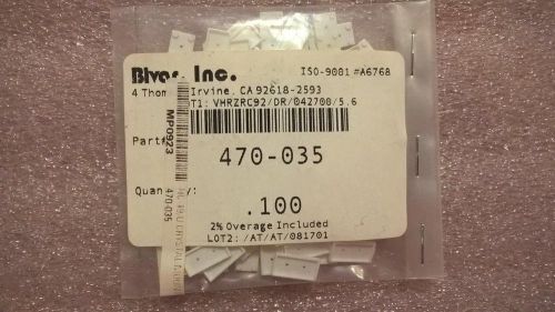 ZME349 Bag of 100 pcs  Bivar 470-035 Nylon Crystal Mounts .495&#034; x .245&#034;  x .035&#034;