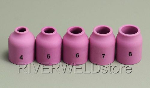 53N58 53N59 53N60 53N61 TIG Gas Lens Alumina Nozzle KIT Fit SR WP 9 20 24 25 5PK