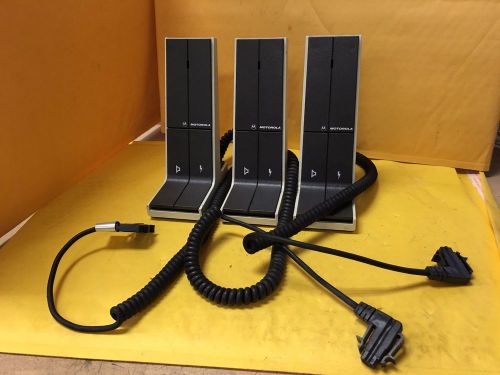 Lot of 3 Motorola Desk Microphone HMN1050C