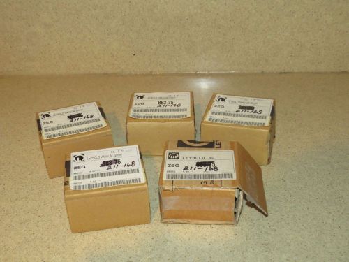 LEYBOLD VACUUM PUMPS ACCESSORIES 211-168 - LOT OF 5 (3 PER BOX)