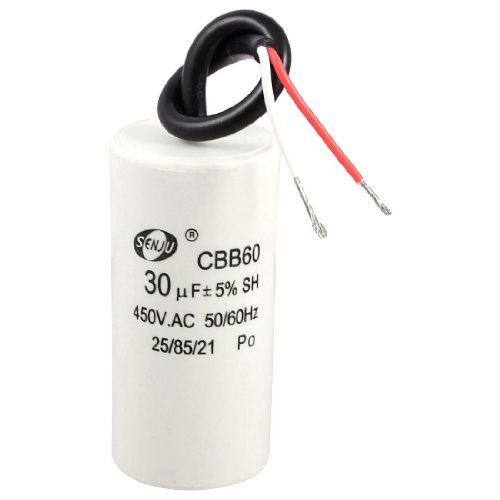 Connector Equipment 2-Wired Cord 450VAC 50/60Hz Motor Run Capacitor Replacement