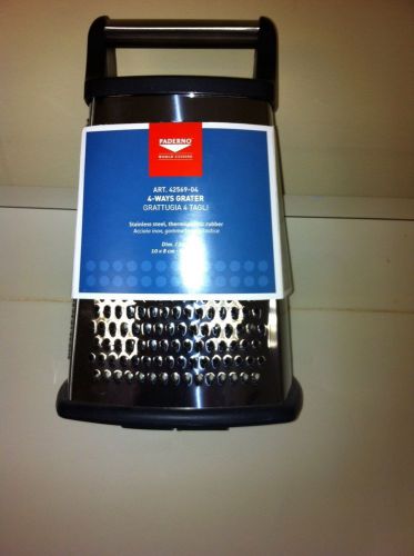 Paderno World Cuisiine S/S Box Grater Professional Grade