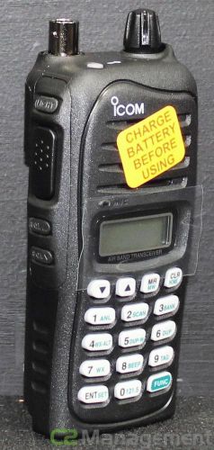 Nib icom ic-a14 vhf 118-136.975 mhz 1.5w air band twoway radio w/digital display for sale