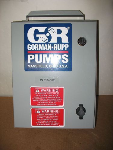 Gorman-Rupp Pump Control 27515-562, 460V, 6HP, New