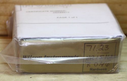 71.23 HR15T ROCKWELL HARDNESS TEST BLOCK RO .46