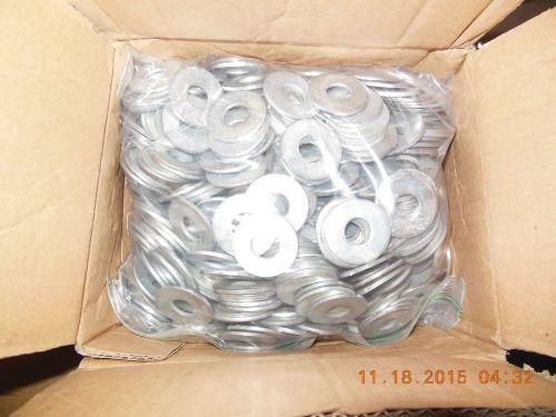 FASTBOLT 1/2 USS STL FLAT WASHERS (9/16&#034;ID x 1-3/8&#034;OD) X 7/64&#034;THK 600 BOX / ZINC