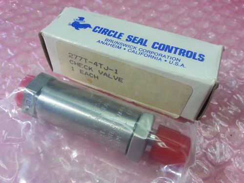 Circle Seal Controls Check Valve 277T-4TJ-1 3000 psi Tube Industrial NIB New