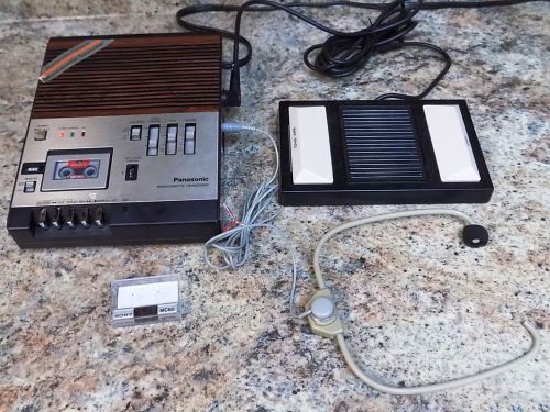 Panasonic RR-900D Microcassette Transcriber with RP-9621 Foot Pedal