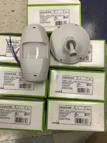 LEVITON OSWHB-I0W Occupancy Sensor, PIR, 385 sq ft, White