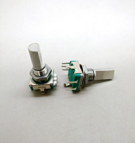 2 x EC11 Rotary Encoder 20 Pulses 20mm D Shaft PC Mount 12mmx12mm Body