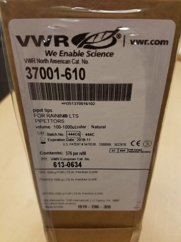 37001-610 vwr signature pipette tips for sale
