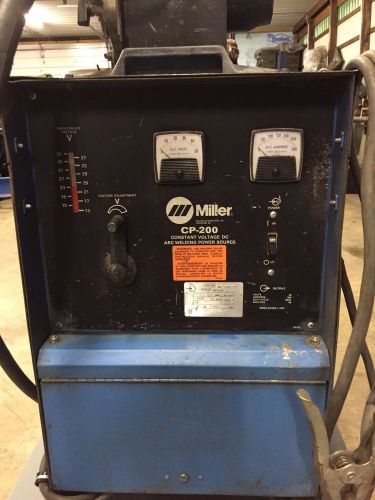 MILLER CP200 ARC WELDING POWER SOURCE MIG WELDER MILLER S52 E FEEDER