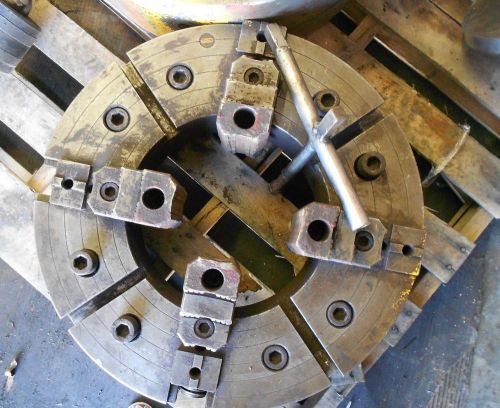 24&#034; NOBEL 4 Jaw Flat Back 12&#034; Big Hole Lathe Chuck