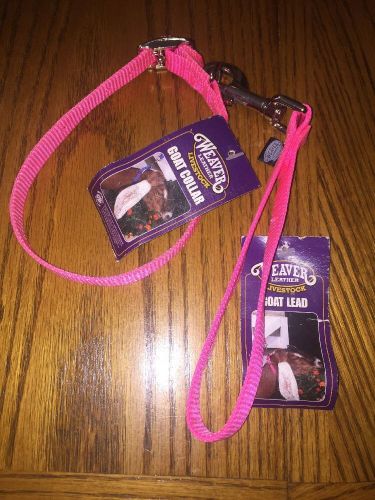 Weaver Goat Collar &amp; Lead - Pink