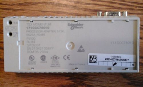 171CCC78010 TSX MOMENTUM Schneider Modicon 171-CCC-780-10 Ethernet SV 2.07 512K