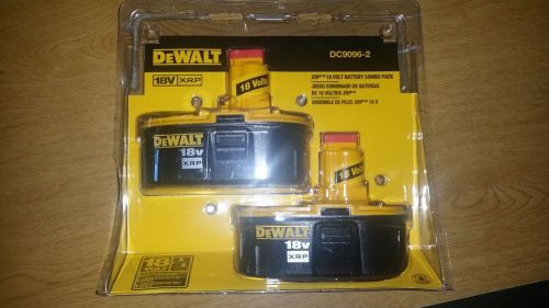 Fresh 2016 Date New Dewalt DC9096-2 18 Volt XRP Battery Packs NIP Combo Pack