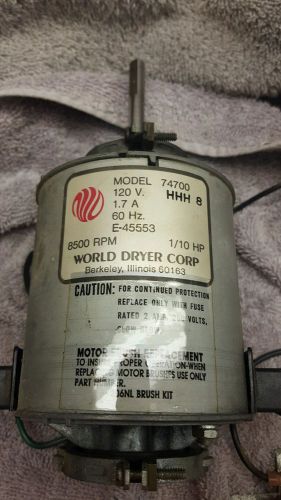 WORLD HAND DRYER MOTOR 74700