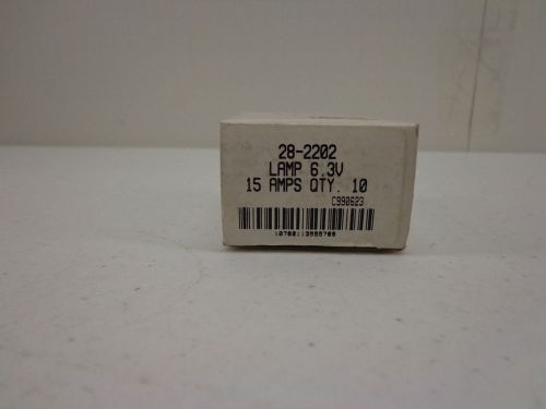 Cutler Hammer Lamp Bulb 6.3V 28-2202 (box of 10) NEW