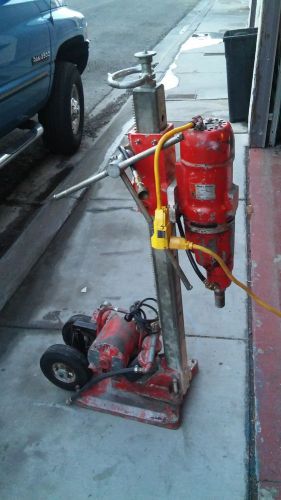 Black &amp; Decker CORE DRILL RIG HEAVY 748 2 speed VAC MOTOR STAND  RUNS STRONG !